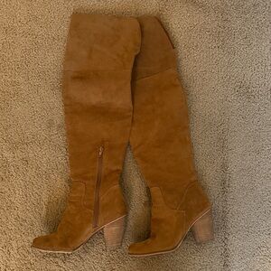 Elegant Tan Over-the-Knee Boots